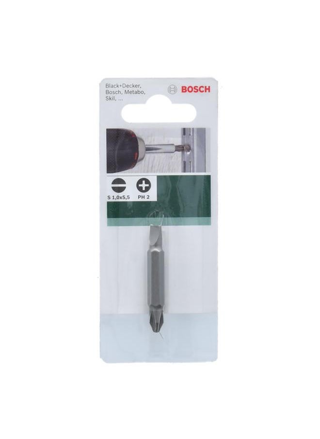 BOSCH Impact-Resistant Double Ended Screwdriver Bit Grey 45mm JE2 609 255 954  - Image 1
