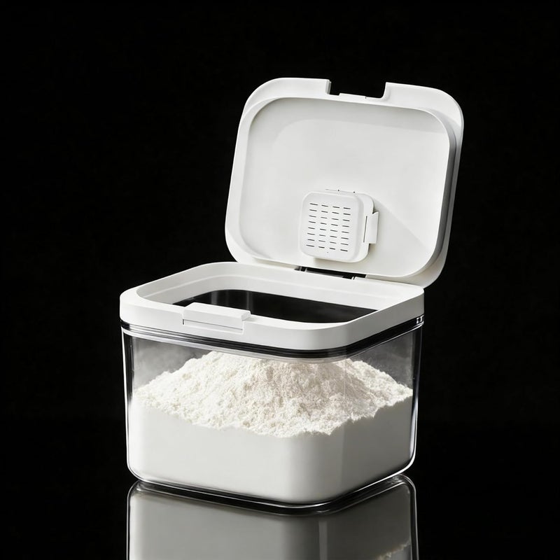 LivLab Flour Dispenser 10lb - 5Liter/5Qt/5kg Rice Container for Food Storage Cereal Household Containers for Pantry Organization - Image 1