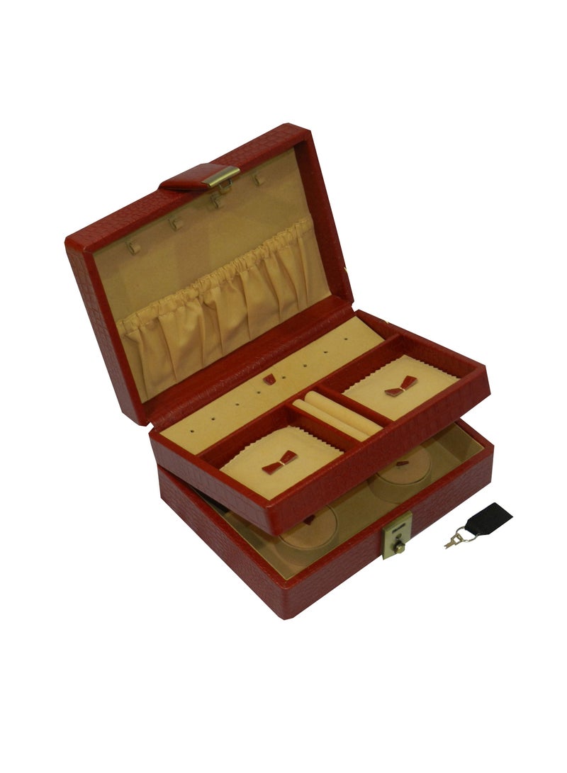 LAVERI LEATHER Laveri Jewellery Box Ring Necklace Earring Bracelet Storage Box Leather Multifunction Jewelry Organizer Box  - Image 4
