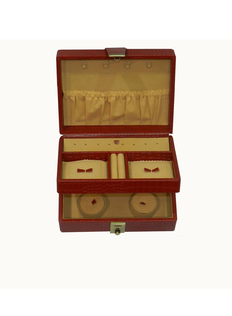 LAVERI LEATHER Laveri Jewellery Box Ring Necklace Earring Bracelet Storage Box Leather Multifunction Jewelry Organizer Box  - Image 3