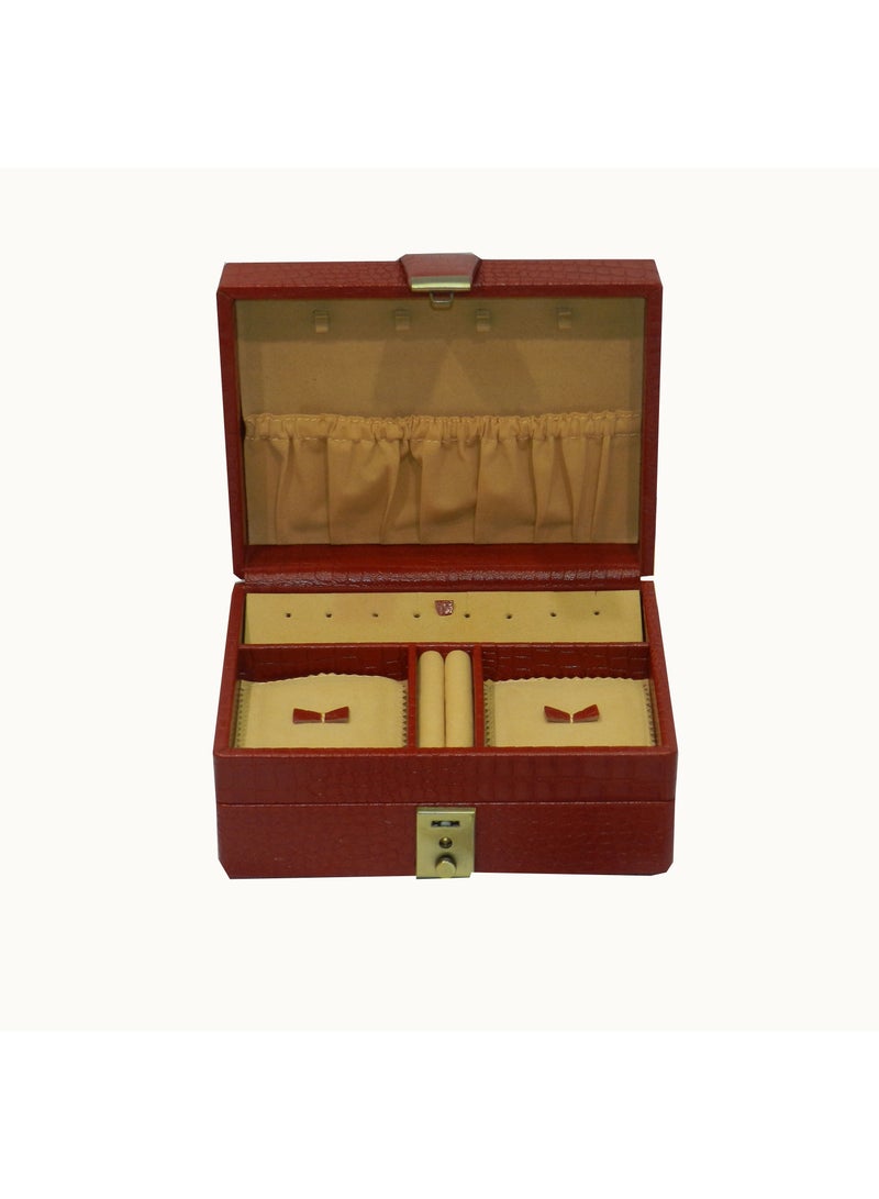 LAVERI LEATHER Laveri Jewellery Box Ring Necklace Earring Bracelet Storage Box Leather Multifunction Jewelry Organizer Box  - Image 1