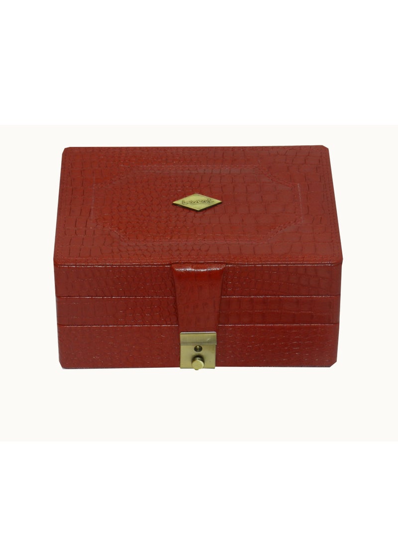 LAVERI LEATHER Laveri Jewellery Box Ring Necklace Earring Bracelet Storage Box Leather Multifunction Jewelry Organizer Box  - Image 5