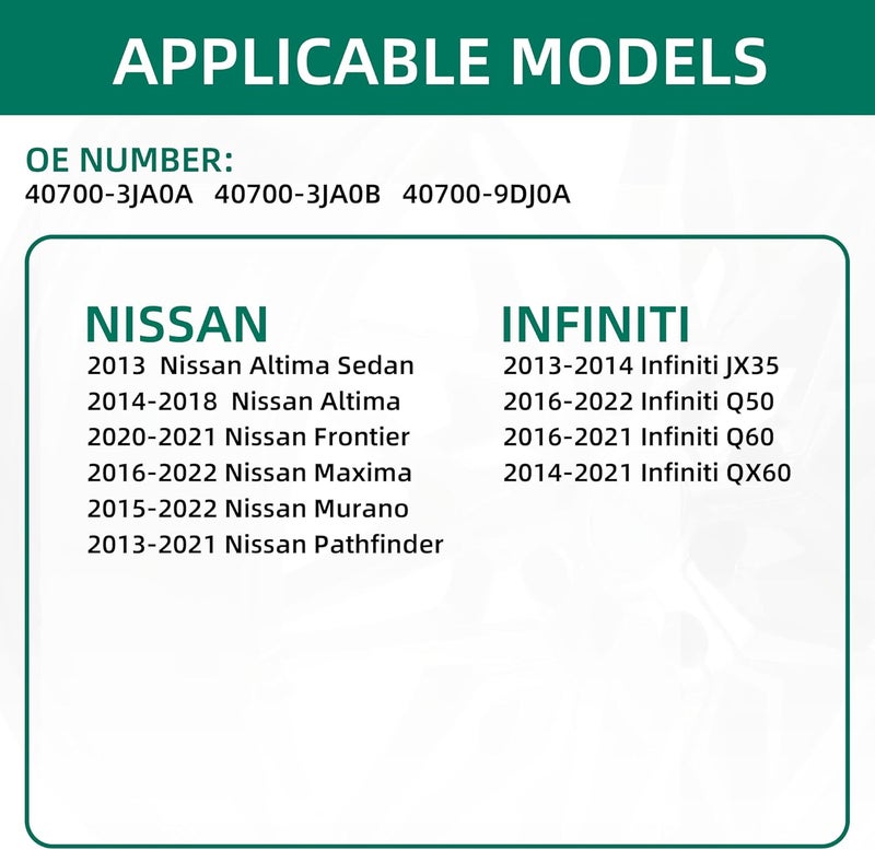 CDWTPS TPMS Sensor 40700-3JA0A Tire Pressure Monitoring Sensor for Nissan and Infiniti (4 Pack) - Image 2