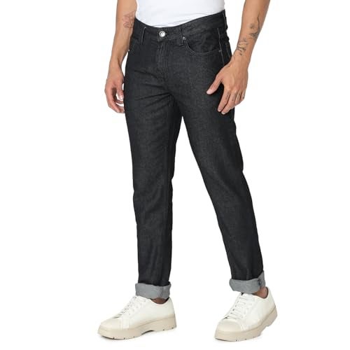 Spykar Men's Rover Regular Fit Mid-Rise Casual Jeans Raw Black - Image 2