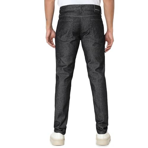 Spykar Men's Rover Regular Fit Mid-Rise Casual Jeans Raw Black - Image 4