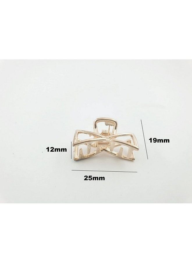 DHAVESAI C.H Metal Multi Design Hair Claw Clipr Catch Banana Clipp Hair Accessories For Girls Wom En Small Size Pack Of 6 (Multi Color And Design As Per Availability)  - Image 4