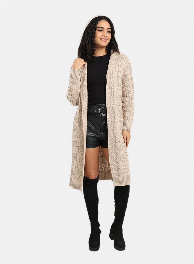 Carina Hooded Midi Cardigan - Image 1