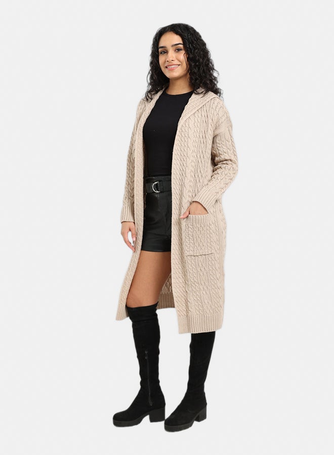 Carina Hooded Midi Cardigan - Image 2