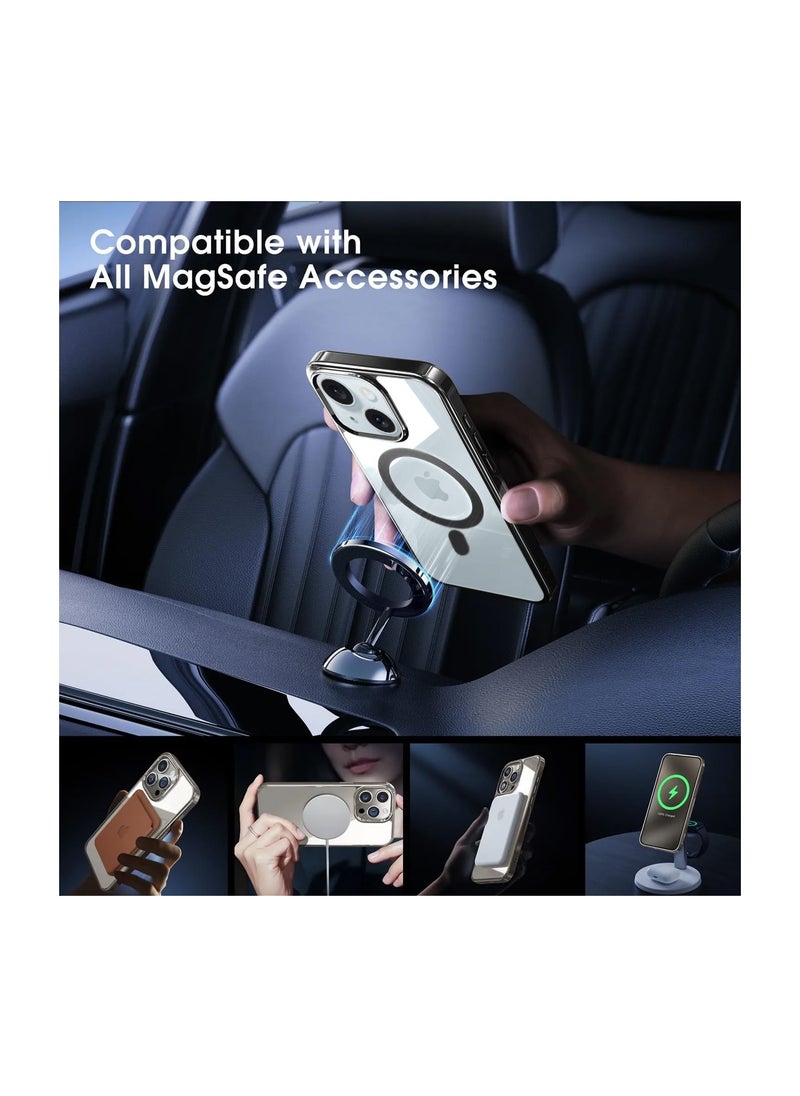 Wtech - Titanium Series Magsafe Wireless Charging Case Cover For Apple iPhone 15 2023 Black - Image 1