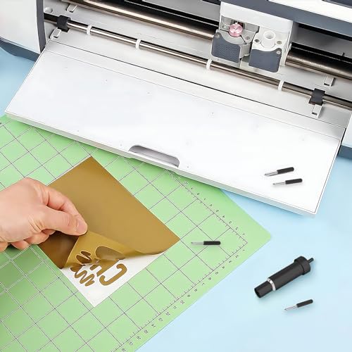 UTNVBTR Deep Cut Blade for Maker 3/4/Maker/Explore 3/4/Air 2/Air/One/Venture,60° Deep Point Blade and Housing for Cutting Metallic/Genuine Leather, Craft/EVA Foam, Aluminum Foil, Magnetic Sheet,Etc - Image 5