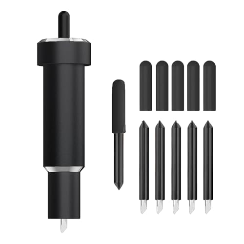 UTNVBTR Deep Cut Blade for Maker 3/4/Maker/Explore 3/4/Air 2/Air/One/Venture,60° Deep Point Blade and Housing for Cutting Metallic/Genuine Leather, Craft/EVA Foam, Aluminum Foil, Magnetic Sheet,Etc - Image 1