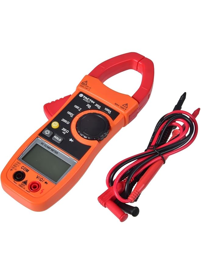 تاكتيكس مشبك تيار متردد رقمي متعدد القياسات، برتقالي وأسود، 403057 - Image 1