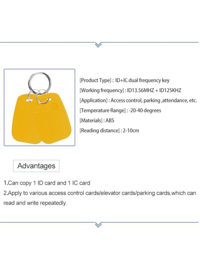 GOMETY Dual Frequency RFID Composite Cards 13.56Mhz 1K CUID and T5577 125 kHz ID Key Tag Readable Writable Rewrite for Copy Clone Backup (Pack of 10) - Image 5