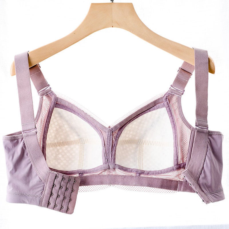 Plus Size Women'S Non-Rimless Underwear Bra Large Cup Chubby Girl Ultra-Thin Adjustable Breast Tinkling Auxilum Large And Small Chest - Image 3