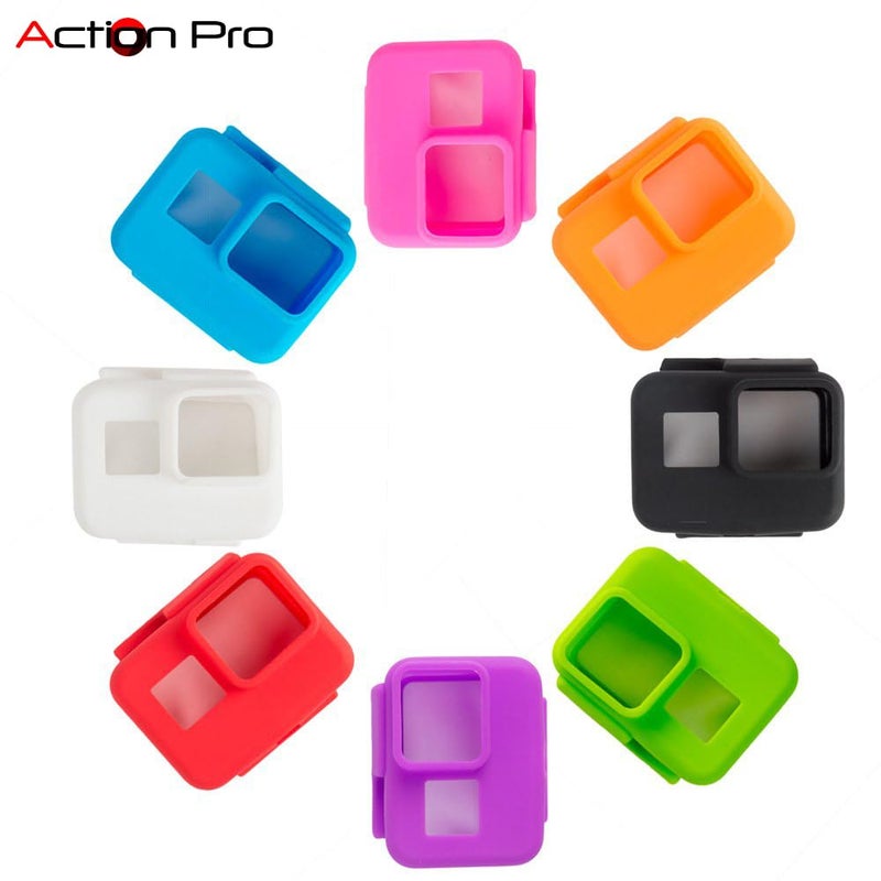 Action Pro Silicone Cover Side Frame Case Compatible with GoPro-5/6/7(Red) - Image 5