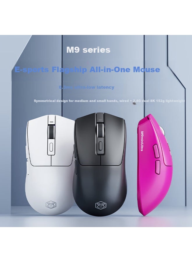 Eweadn M9mini-ultra Wireless Gaming Mouse Lightweight Mouse Dual Mode Mouse High Performance Version Red - Image 2
