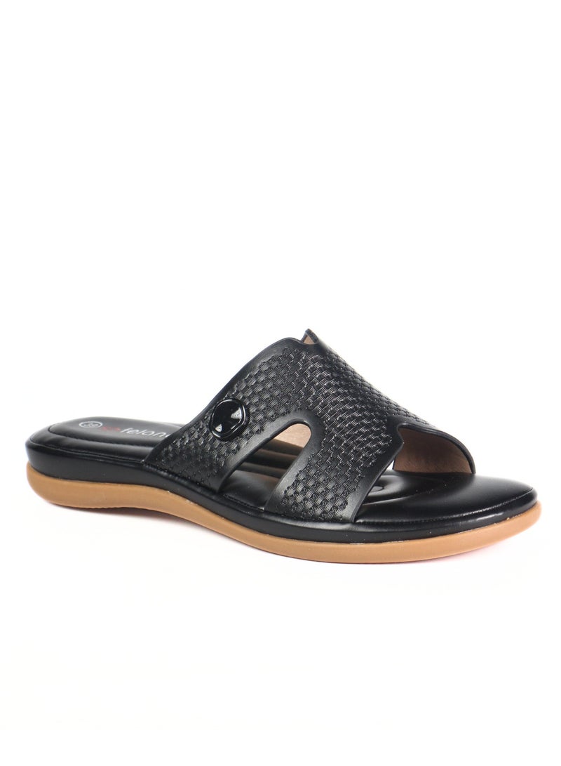 SD.Felano Women Comfort Flat Sandals | Soft Cushioned Footbed | Lightweight Easy Slip On Design | Anti Slip Sole | Open Toe Daily Wear Sandals | Comfortable Footwear For Home Walking And Casual Use - Image 1