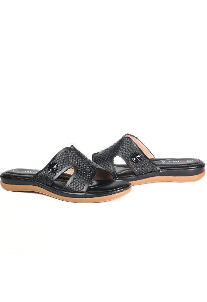 SD.Felano Women Comfort Flat Sandals | Soft Cushioned Footbed | Lightweight Easy Slip On Design | Anti Slip Sole | Open Toe Daily Wear Sandals | Comfortable Footwear For Home Walking And Casual Use - Image 4