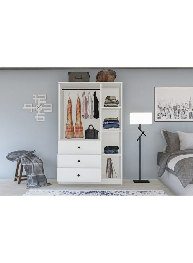 ريترو RA051 دولاب 90×160×50سم - أبيض - Image 3