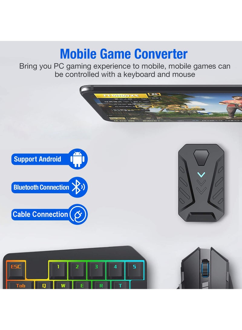 Gaming Mouse and Keyboard Combo Pack, 4 in 1 Mobile Gaming Keyboard and Mouse Converter Custom Key Setup Latency Free only for Android(Not for IOS) - Image 3
