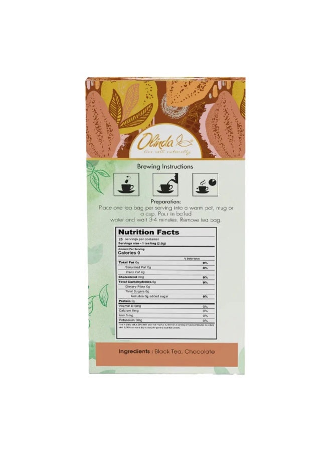 Olinda Chocolate Black Tea 25 Teabags 50 G - Image 3