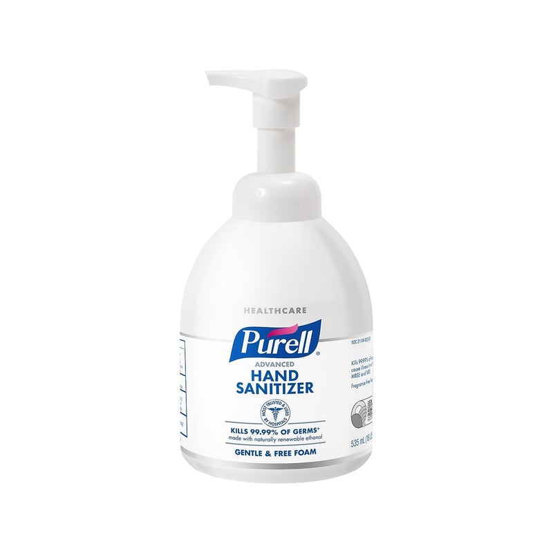 PURELL Advanced Green Certified Hand Sanitizer, Gentle & Free Foam, 535 mL EcoLogo Certified Sanitizer Table Top Pump Bottles (Case of 4) - 5791-04 - Image 2