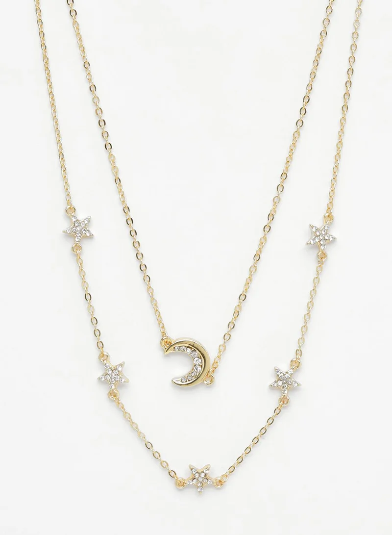 ALDO Analog Watch And Necklace Set