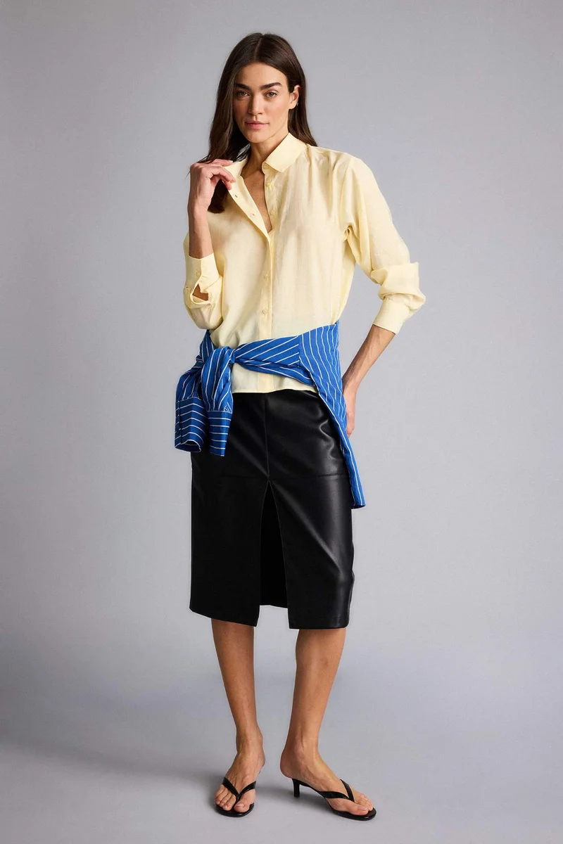 DeFacto Shirt Collar modal Long Sleeve Shirt