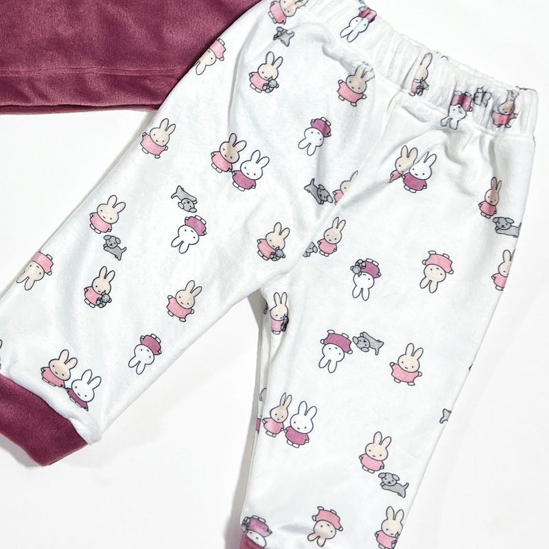 Kidzvilla Newborn Velvet Pajama Set 9785 - Image 2