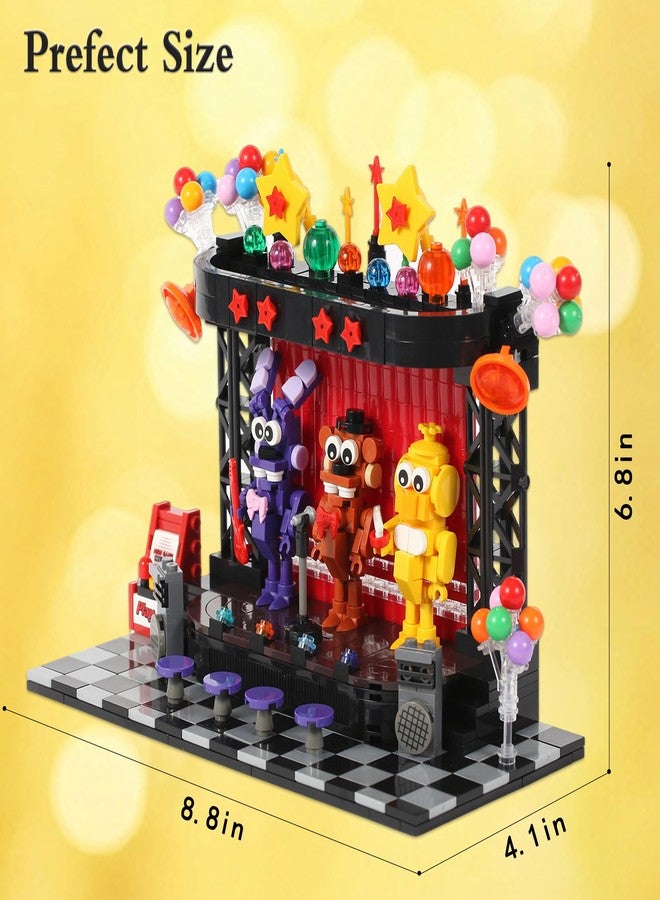Spaciolo Five Nights Stage Toy Building Sets -Compatible with Lego Monster Scene, Bear, Rabbit & Chicken Performing on Stage, Horror Game-Inspired Spooky Toy for Fans and Collectors - Image 3