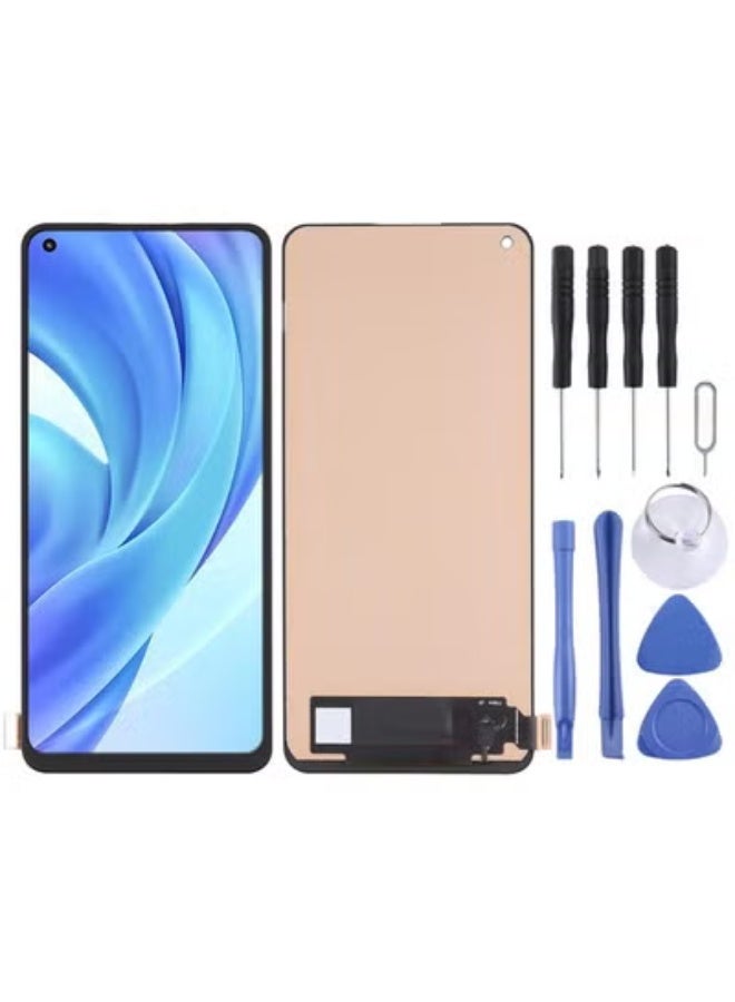 استبدال مادة TFT شاشة LCD الأصلية والرقمية التجميع الكامل لـ Xiaomi Mi 11 Lite / 11 Lite 5G NE