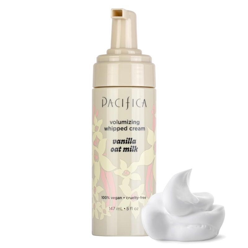 Pacifica Hair Mousse - Vanilla Oat Milk â€“ Light Hold for Soft Volume & Hydration with Touchable Hold, Delightful Vanilla Scent, Vegan & Cruelty-Free, 5 fl oz - Image 1