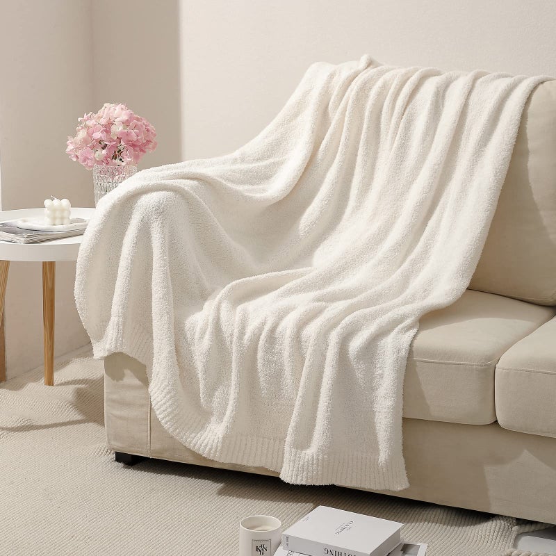 Bearberry Super Soft Fluffy Throw Blanket Lightweight Cozy Warm Throw Blankets For Couch Bed Sofa All Season(Cream  40 X50 ) - Image 2