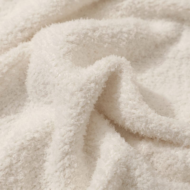 Bearberry Super Soft Fluffy Throw Blanket Lightweight Cozy Warm Throw Blankets For Couch Bed Sofa All Season(Cream  40 X50 ) - Image 4
