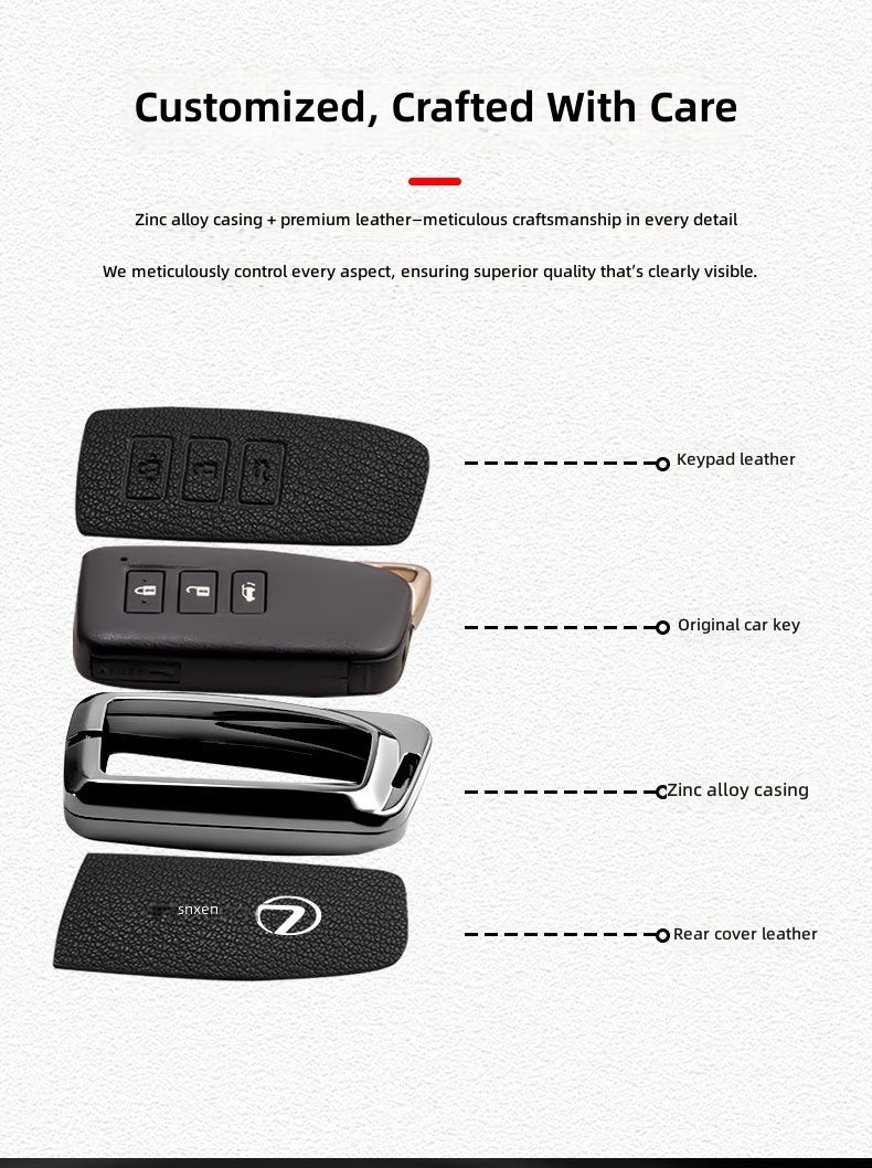 LEXUS Premium Zinc Alloy Key Case for Lexus ES200, ES300H, RX300 - Remote Control Compatible - Image 4
