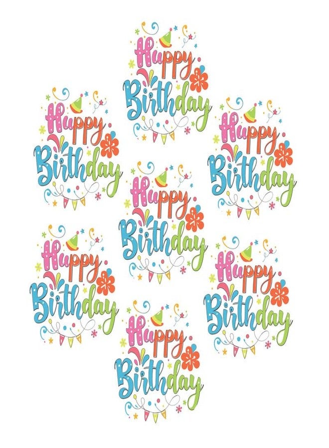SLGIFT ملصقات فينيل بتصميم عيد ميلاد سعيد من SLGIFT، ملصقات فينيل ذاتية اللصق، 54 قطعة، ملصق دائري 2 × 2 بوصة، 9 تصاميم فريدة، R049 - Image 1