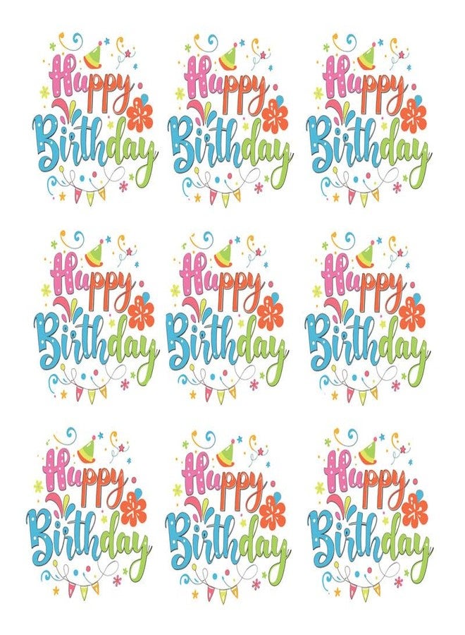 SLGIFT ملصقات فينيل بتصميم عيد ميلاد سعيد من SLGIFT، ملصقات فينيل ذاتية اللصق، 54 قطعة، ملصق دائري 2 × 2 بوصة، 9 تصاميم فريدة، R049 - Image 2