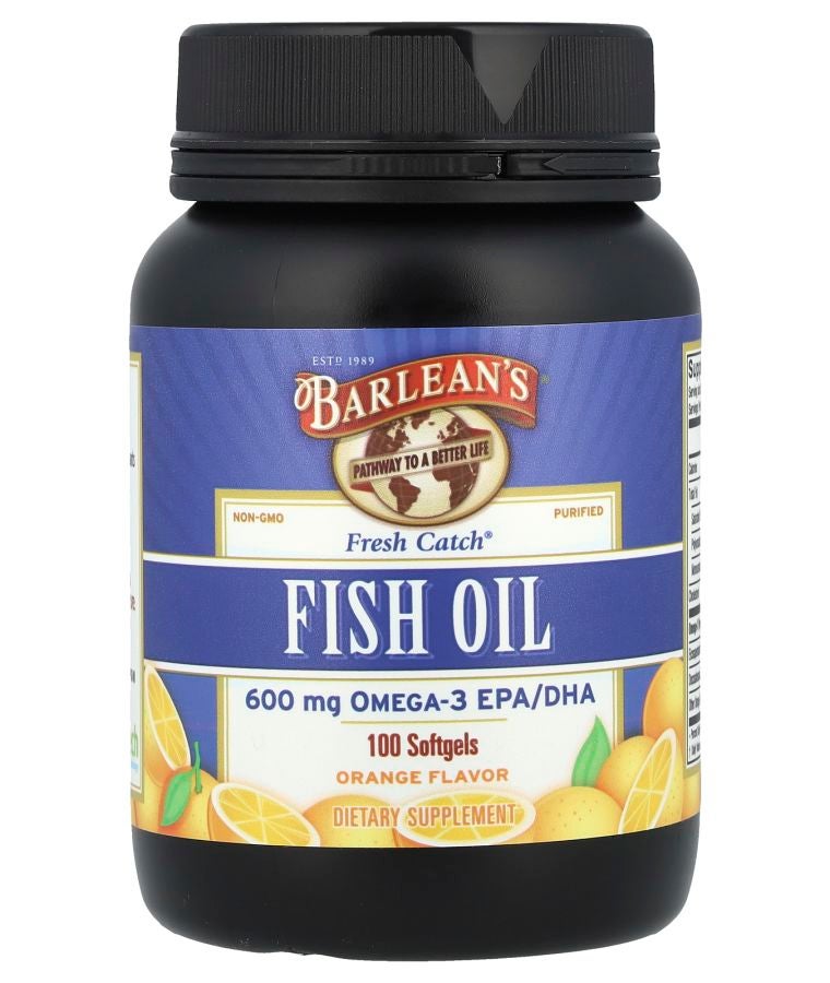 Fresh Catch® Fish Oil Omega-3 EPA/DHA Orange 100 Softgels (300 mg per Softgel)