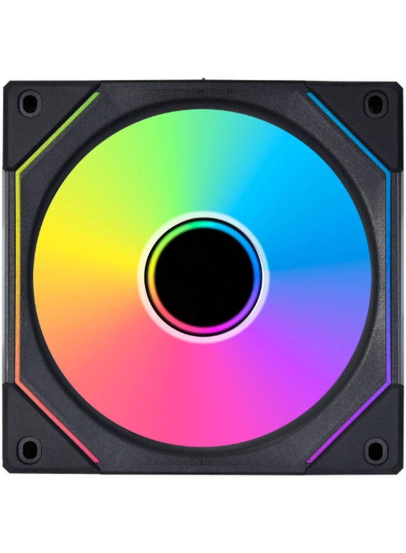 LIAN LI UNI FAN SL-Infinity 120mm ARGB Infinity Mirror PC Case Fan, 1-Pack, 40 LEDs, Daisy-Chain, Quick PIN Connector, Fluid Dynamic Bearing, Low Noise, PWM, L-Connect 3 Compatible, Black | G99.12SLIN1B.00 - Image 2