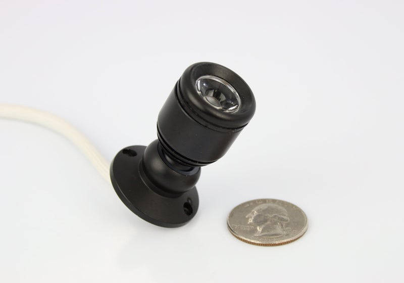 Micro Pivoting LED Spotlight - 1 Watt High Power LED - Tiny Size, Cool White LED