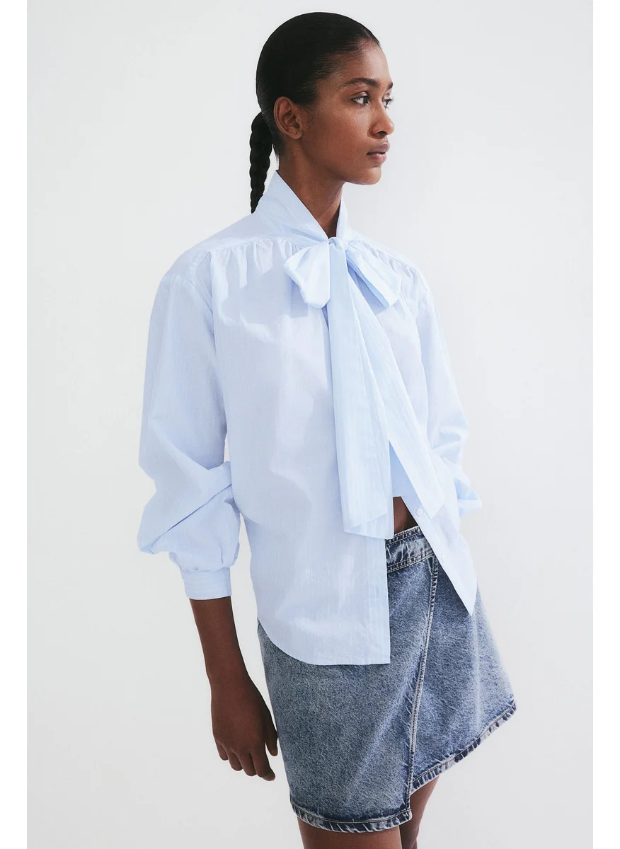 اتش اند ام Tie-Neck Blouse