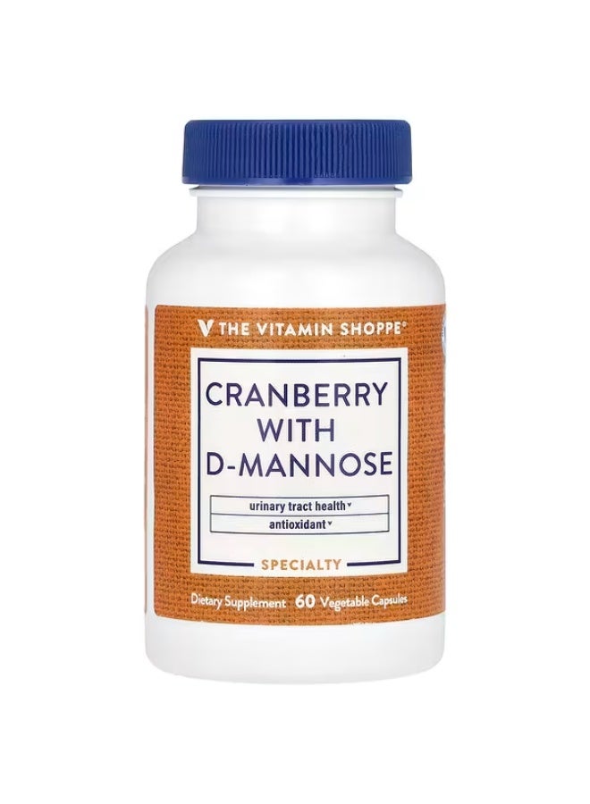 ذا فيتامين شوب متجر الفيتامينات، التوت البري مع د-مانوز، 60 كبسولة نباتية