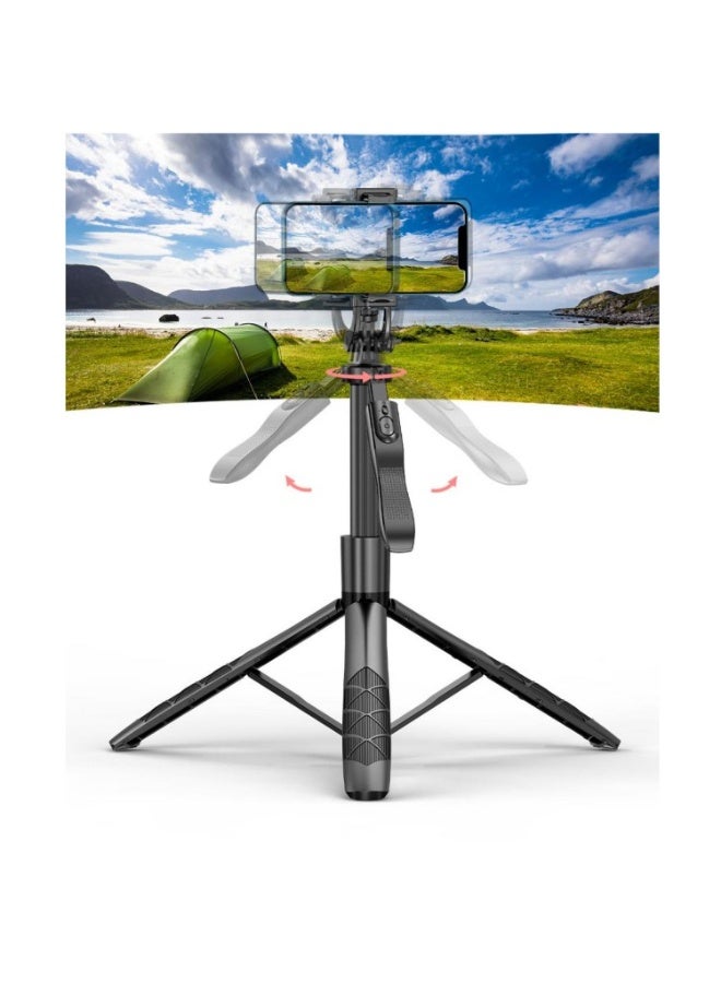 سمارتكس عصا سيلفي طويلة ممتازة L16 مع حامل ثلاثي القوائم، عصا سيلفي للهواتف المحمولة، عصا سيلفي طويلة تصل إلى 61 بوصة، عصا سيلفي 4 في 1 مع حامل ثلاثي القوائم، عصا سيلفي لأجهزة iPhone وAndroid، لون أسود - Image 3