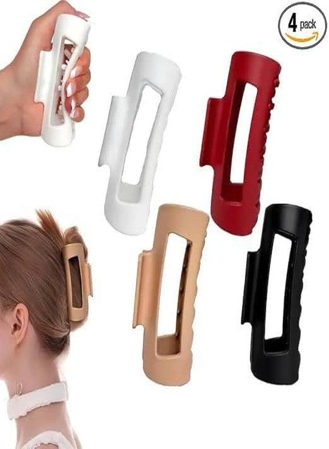 Avenn Silicone Flexible Hair Claw Clips for Women, Soft Bendable Cloud Hair Clips, Scalp-Safe Hair Accessories for Thin & Thick Hair, Multi Colour - Image 5