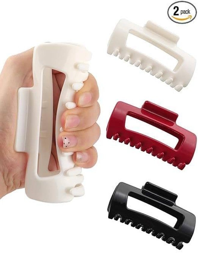 Avenn Silicone Flexible Hair Claw Clips for Women, Soft Bendable Cloud Hair Clips, Scalp-Safe Hair Accessories for Thin & Thick Hair, Multi Colour - Image 3