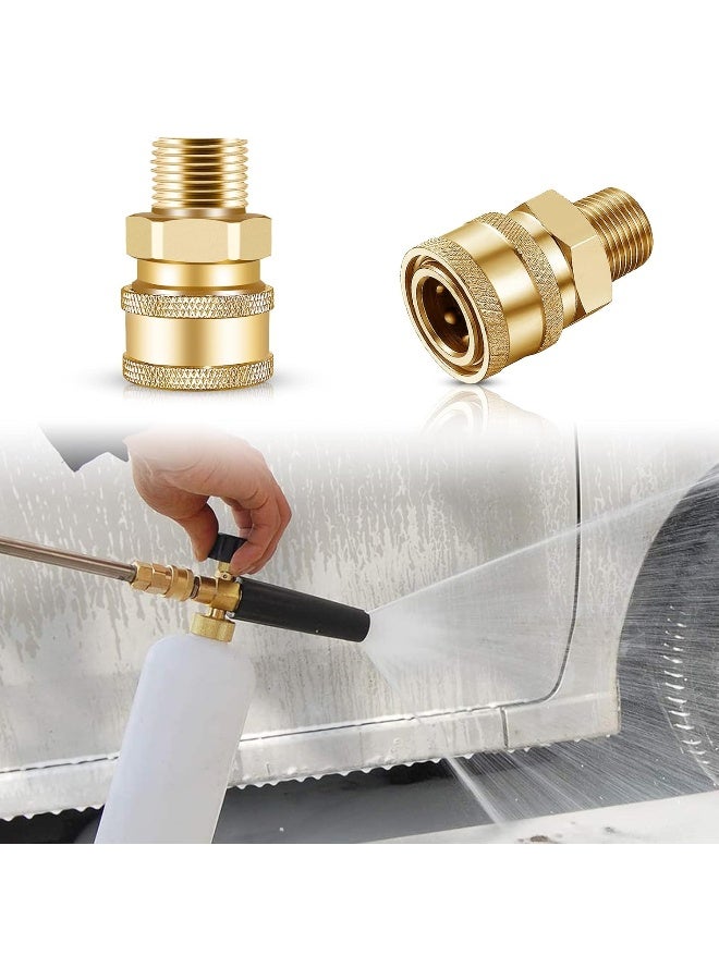 CLIO 3/8 Npt Quick Connect Fittings - 2 Pieces 3/8 Inch Male Pressure Washer Quick Connect Fittings Quality Pressure Washer Quick Connect Kit - Image 5
