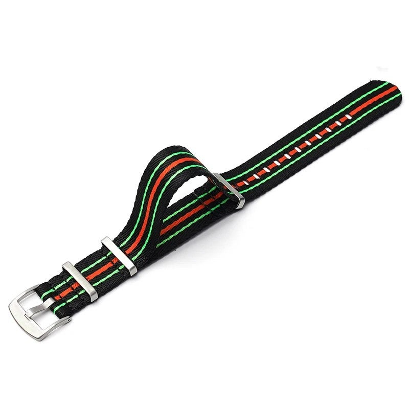 Bluejw Replace the Watch Strap with 20mm/22mm Recycled Nylon Fabric Woven Luminous Replacement Wrist Band for BL X SW Fifty Fathoms - Image 1