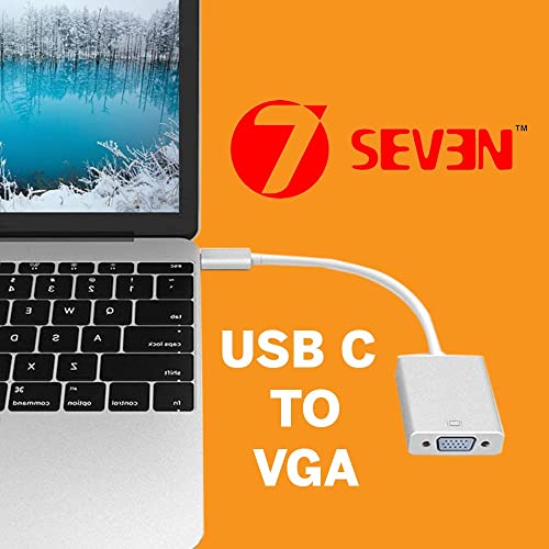 7-Seven USB 3.1 Type C to Vga Female Convertor|Adapter|Cable and Compatible with MacBook Pro,Mac mini,Ipad Pro,Surface Book,Chromebook Pixel,Dell Xps 13,Galaxy Mobile S20 & S10 and Many More - Image 3