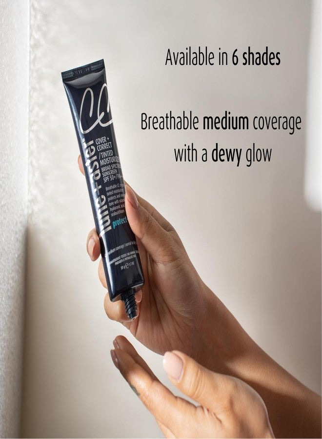 Lune+Aster CC Cream Broad Spectrum SPF 50 | Medium Coverage, Color Correcting Cream For A Dewy Glow - Fair, 1.7 Oz - Image 4
