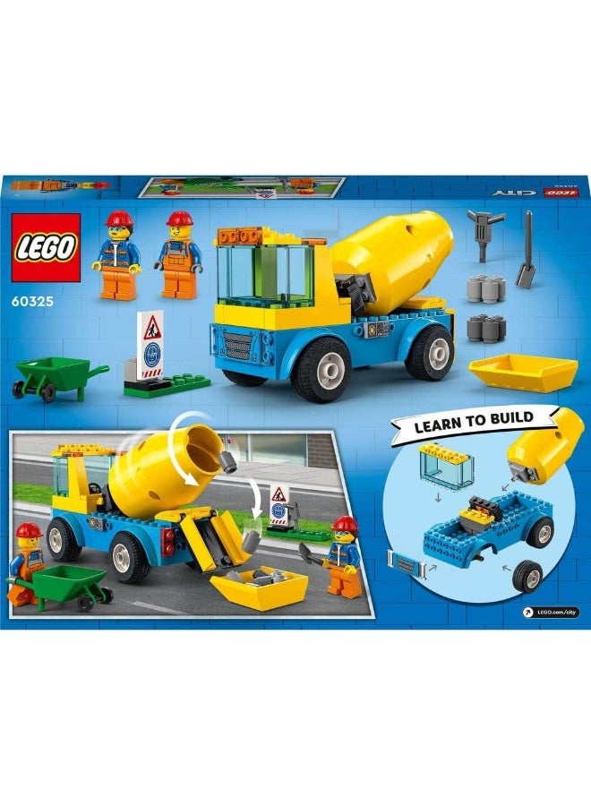 LEGO® City Cement Mixer Truck 60325 Building Kit (85 Pieces) - Image 3